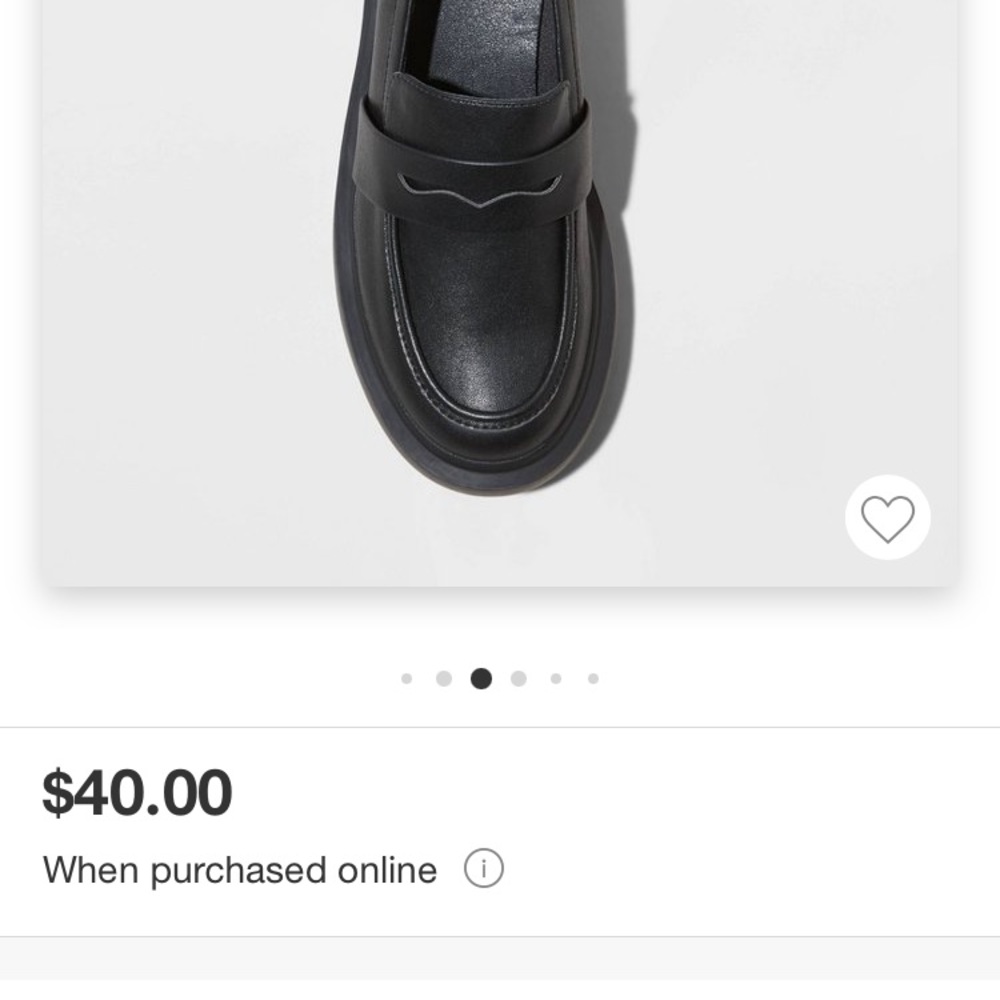 NWT Women’s Wild Fable Black Lacey Loafer Flats/size 7.5